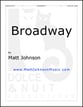 Broadway piano sheet music cover